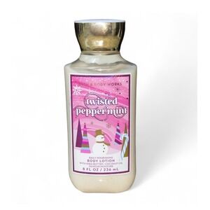 Bath & Body Works Twisted Peppermint Body Lotion 8 oz 2022 Holiday‎ Traditions